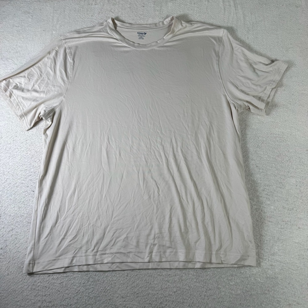 Old Navy Active T-Shirt Mens XXL Tan Excellent Cloud 94 Soft Go-Dry Cool